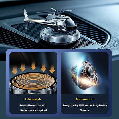 Meta  Digital Store  Metal Solar Helicopter Auto Perfume Rotating Vehicle Interior Decoration