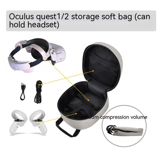 VR Head-mounted Storage Soft Bag With Large Compression Capacity