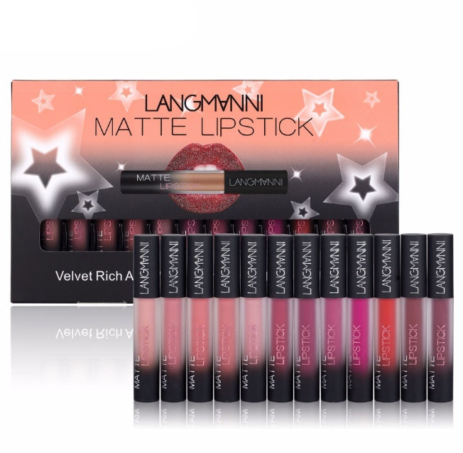 Mat Lipstiffie Waterdigte Langdurige Velvet Lipstick Set