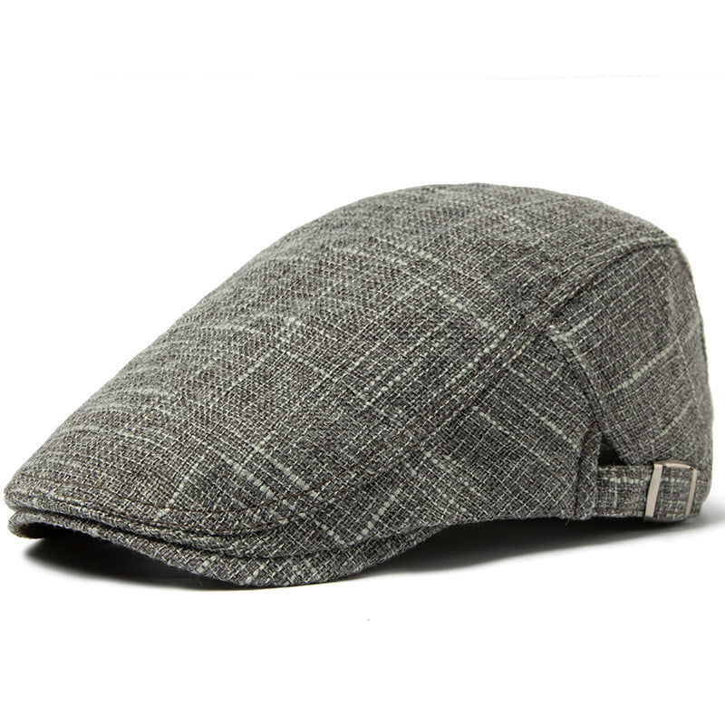 Meta  Digital Store  Men's Breathable Retro Casual Cotton And Linen Beret