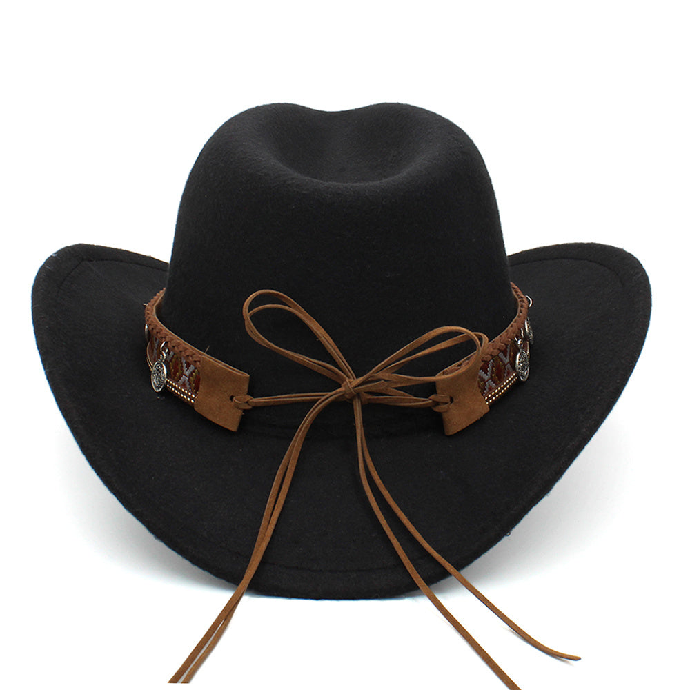 Meta  Digital Woman  Tibetan Style Chinese Style Pendant Leisure Sun Shade Protection Cowboy Hat