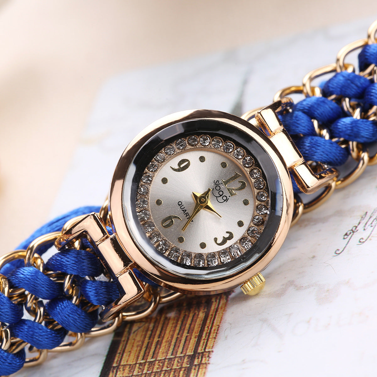 Fashion Leisure High Quality Woman Watch Women Knitting Rope Chain Winding Analog Quartz Movement Wrist Watch