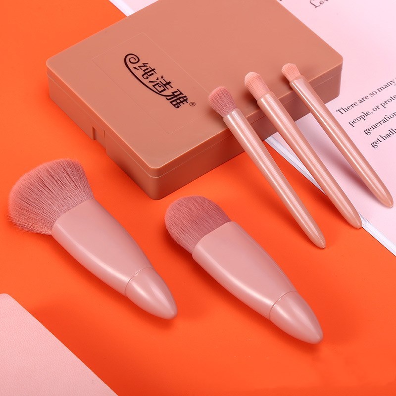 Meta Digital Store Makeup 5Pcs Makeup Brushes Tool Set Cosmetic Powder Eye Shadow Foundation Blush Blending Make Up Brush