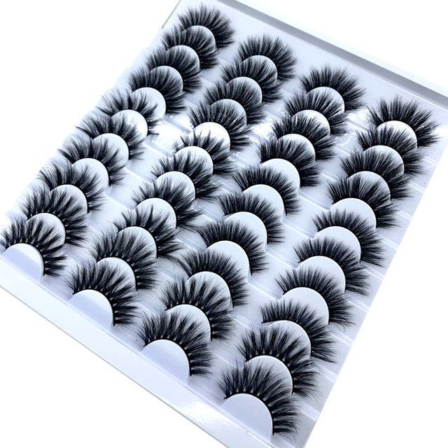 Meta Digital Store  NEW 20 Pairs 8-25mm Fake Eyelashes 100 Mink Eyelashes Mink