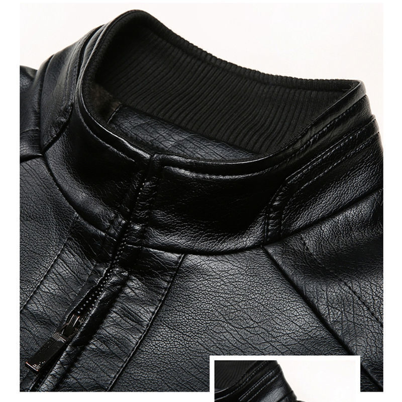 Meta Digital Store Middle-Aged And Elderly Men's Leather Jackets