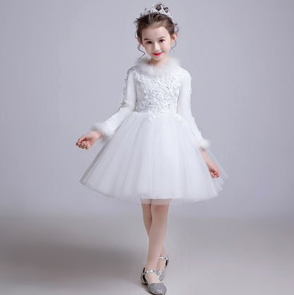 Meta Store Girls Clothes Girls'Piano Postumes, Flower Girl Evening Dresses, Wedding Dresses, Princess Dresses, Catwalks, Children's Little Hosts, Fluffy Gauze Skirts, Summer