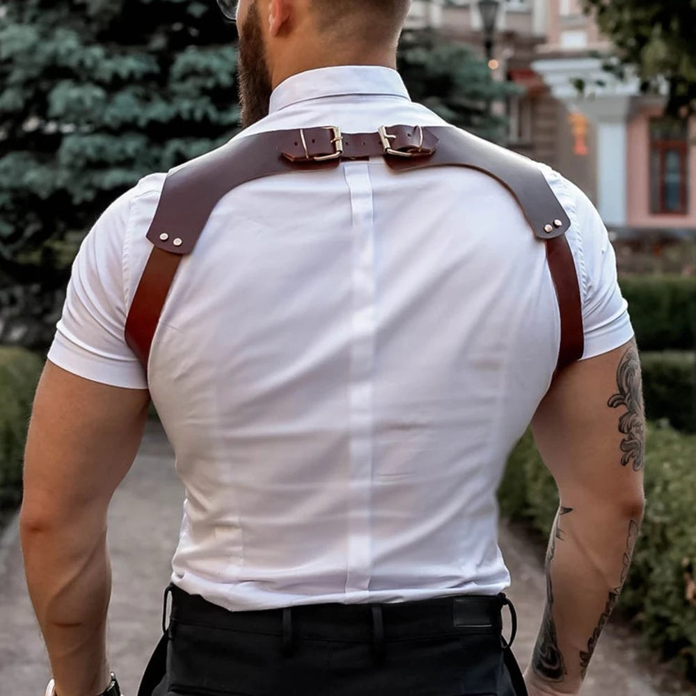 Meta  Digital Store  Men's Leather  Bondage Suspenders Personalized Bondage