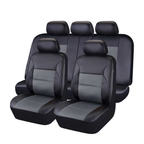 Meta  Digi Store  Auto Artificial Leather 5-seater Car Stitching Leather Seat Cover