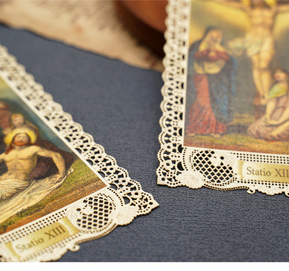 Hollow Lace Icon Bible Paper Bookmarks