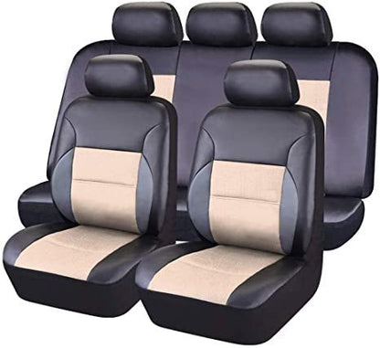 Meta  Digi Store  Auto Artificial Leather 5-seater Car Stitching Leather Seat Cover