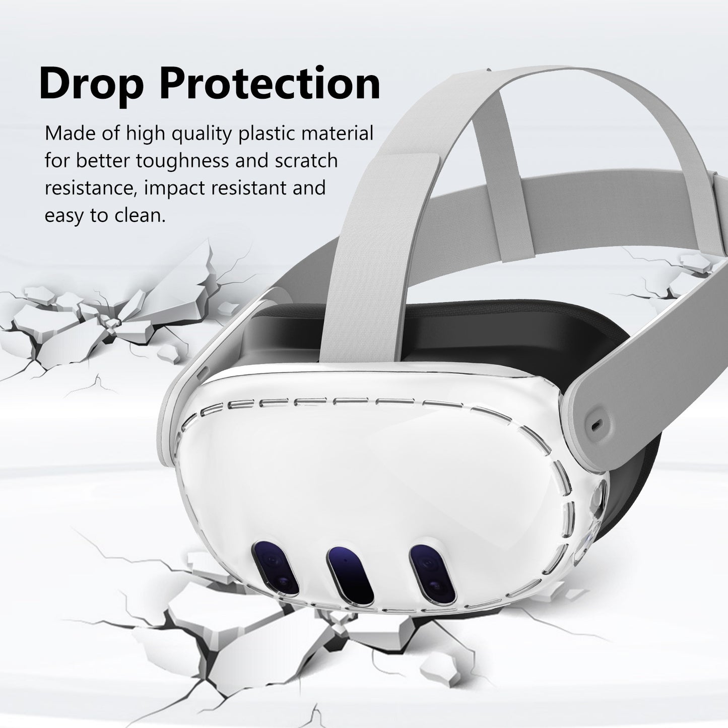 High Transparent PC Protective Case Drop-resistant Anti-scratch VR Glasses Accessories