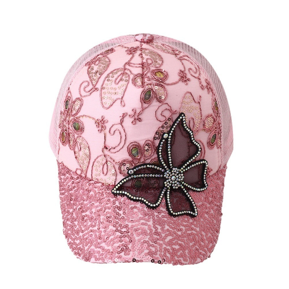 metadigitalstore.com  Casual Fashionable Sequins Peaked Cap For Women