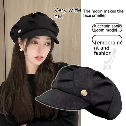 Meta   Digital Store Women's Fashionable Elegant Cloud Peaked Beret Cap Hat