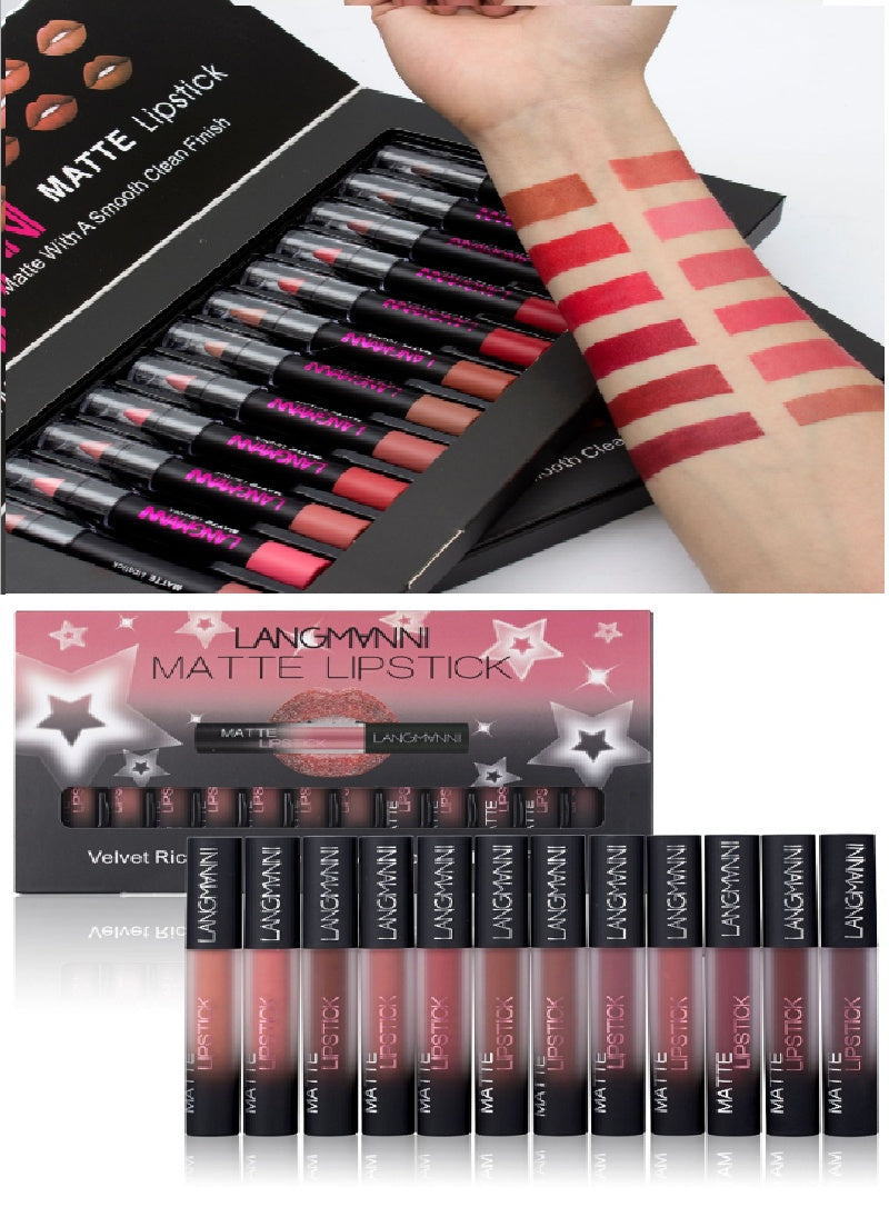 Mat Lipstiffie Waterdigte Langdurige Velvet Lipstick Set