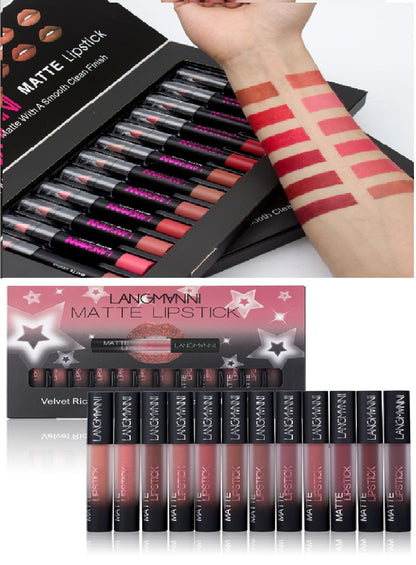 Matte Lipstick Waterproof Long-lasting Velvet Lipstick Set