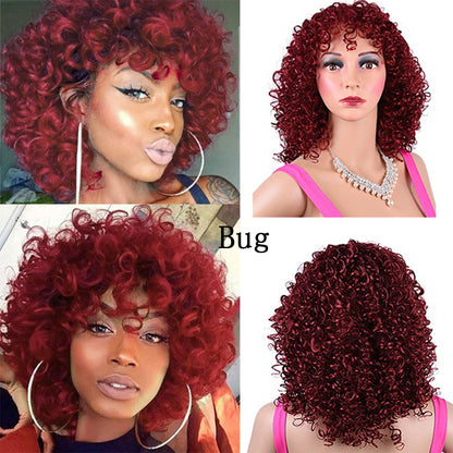 Meta Digital Store Synthetic Afro Curly Wig African Wigs For Black Women