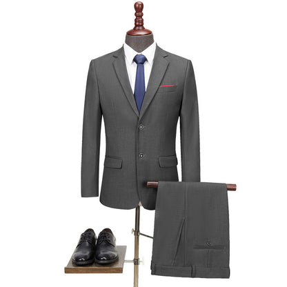 Meta  Digital Store  Men's Casual  Business Suit Two-piece Suit Plus Size Work Ball Suit Men