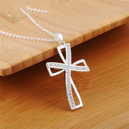 Meta Digital Store Silver Classic Personality Cross Hanger Halssnoer