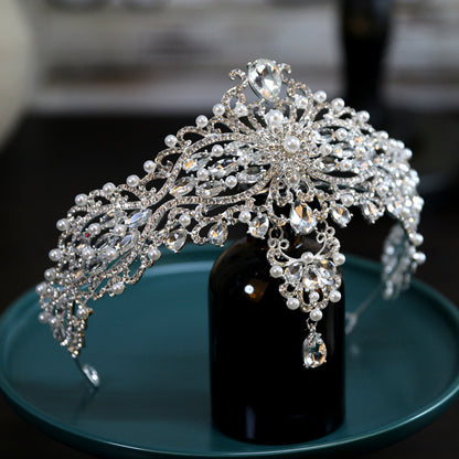 Baroque Bride Crown Fashion Headwear