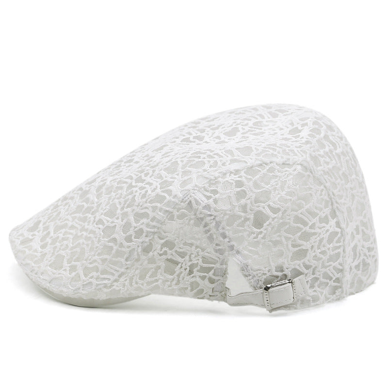 Meta  Digi Store  Lace Hard Gauze Beret Children's Casual Sun Hat