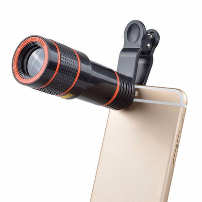 Meta Digital Store Bed Sheet HD 8X Clip On Optical Zoom Telescope Camera Lens For Universal Mobile Cell Phone