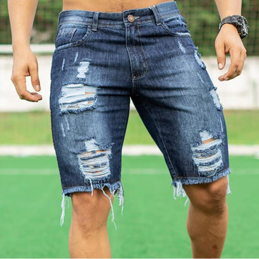 European And American Slim Fit Fashion Jeans Shorts