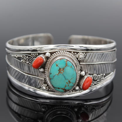 Fashion Jewelry Bohemian Style Turquoise Vintage Pattern Bracelet