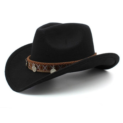 Meta  Digital Woman  Tibetan Style Chinese Style Pendant Leisure Sun Shade Protection Cowboy Hat