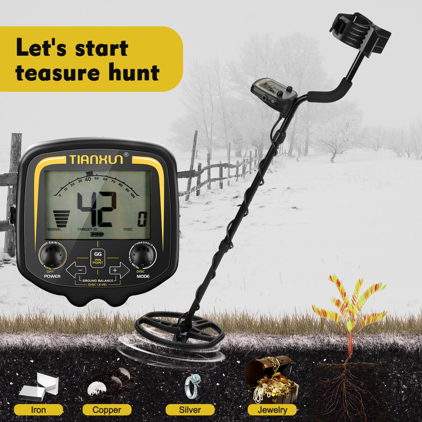 Meta  Digital Store  Gold Silver Dollar Copper Coin Underground Metal Detector