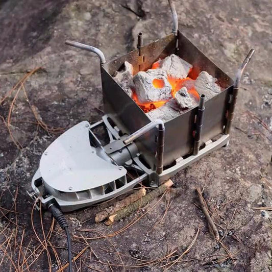 Outdoor Portable Stainless Steel Wood Stove Folding Camping