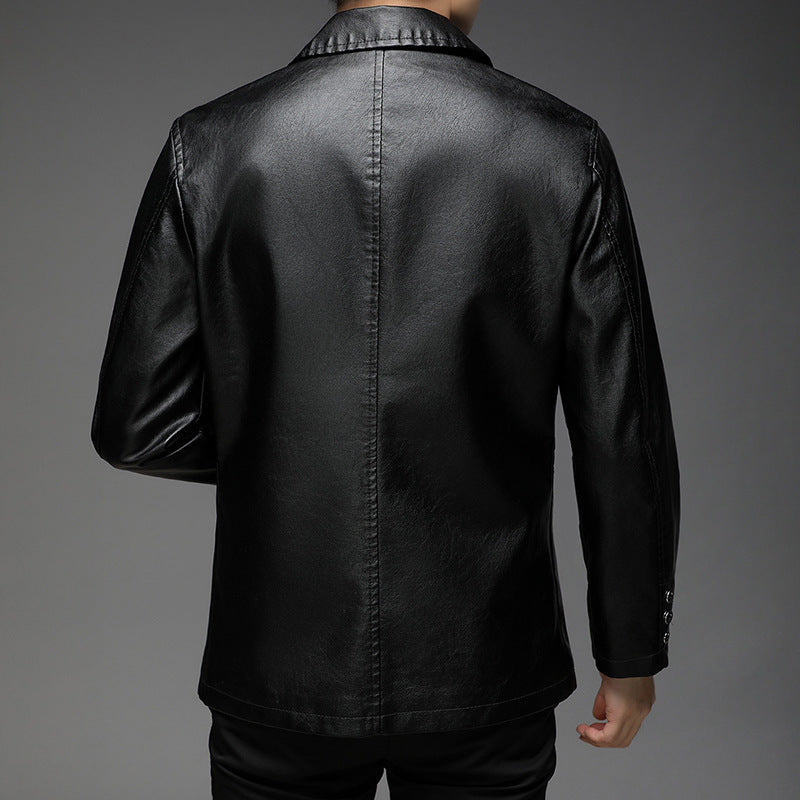 Meta Digital Store Autumn New Young And Middle-aged Leather Jacket