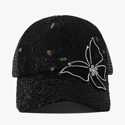 metadigitalstore.com  Casual Fashionable Sequins Peaked Cap For Women