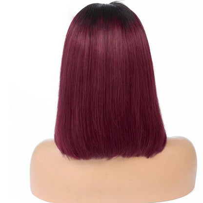 Meta Digital Store Short Straight 1B-99J Colored Bob Human Hair Wig