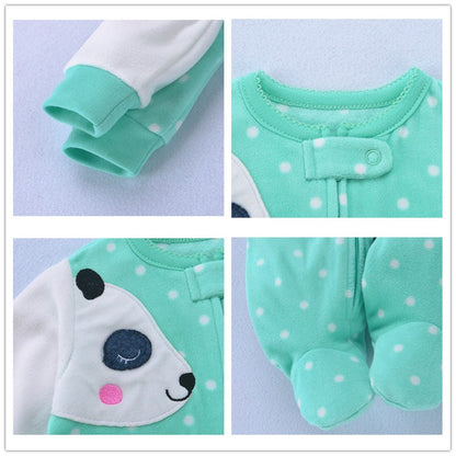 Lente Baba Meisie Klere Kinders Sagte Fleece Rompers Kinders