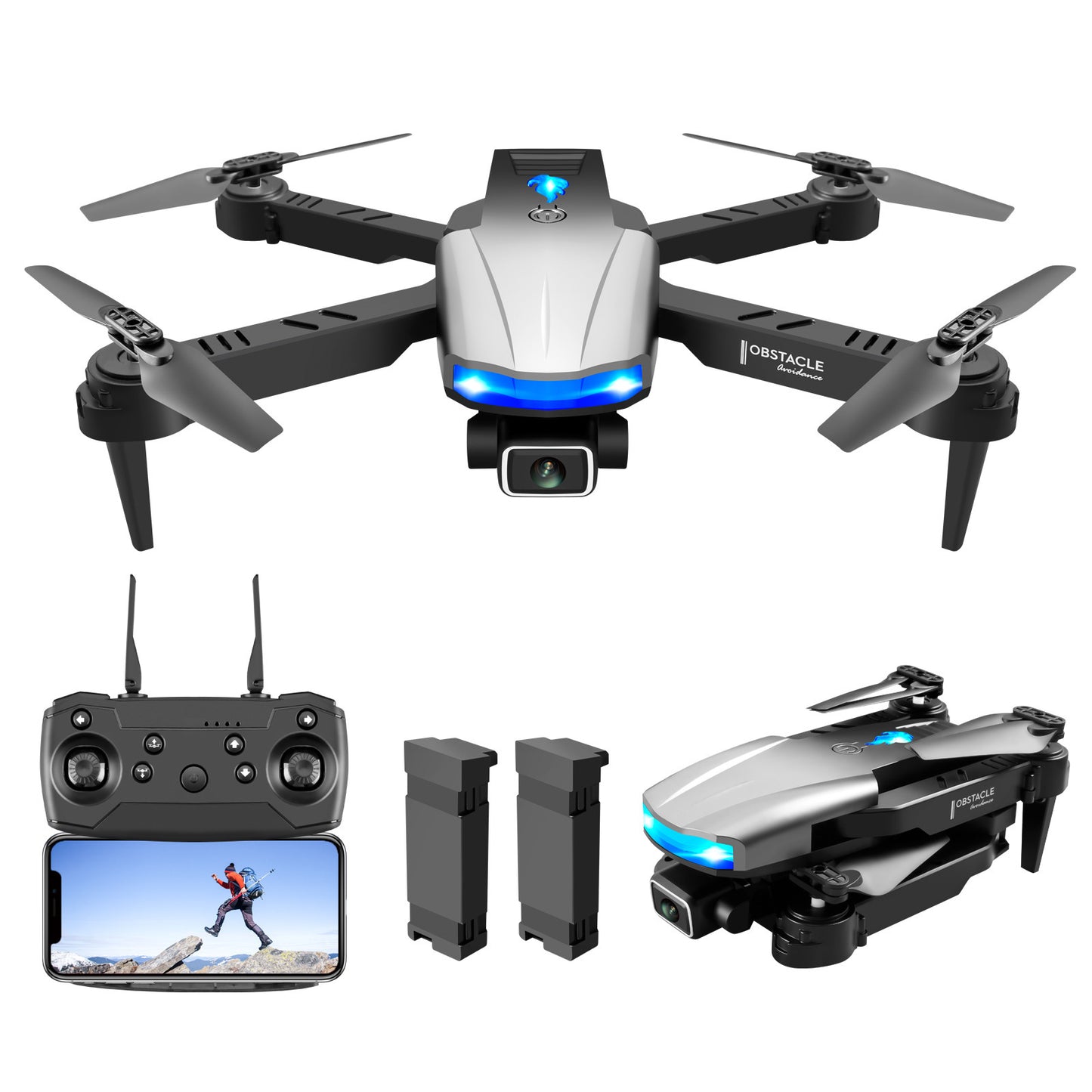 Meta  Digital  Store  Drone S85 Three-side Obstacle Avoidance UAV 4K Aerial Photography HD Dual Camera Four-axis