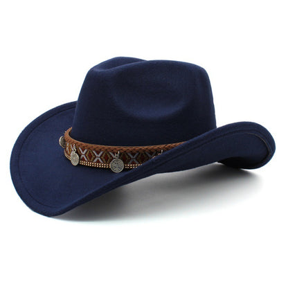 Meta  Digital Woman  Tibetan Style Chinese Style Pendant Leisure Sun Shade Protection Cowboy Hat