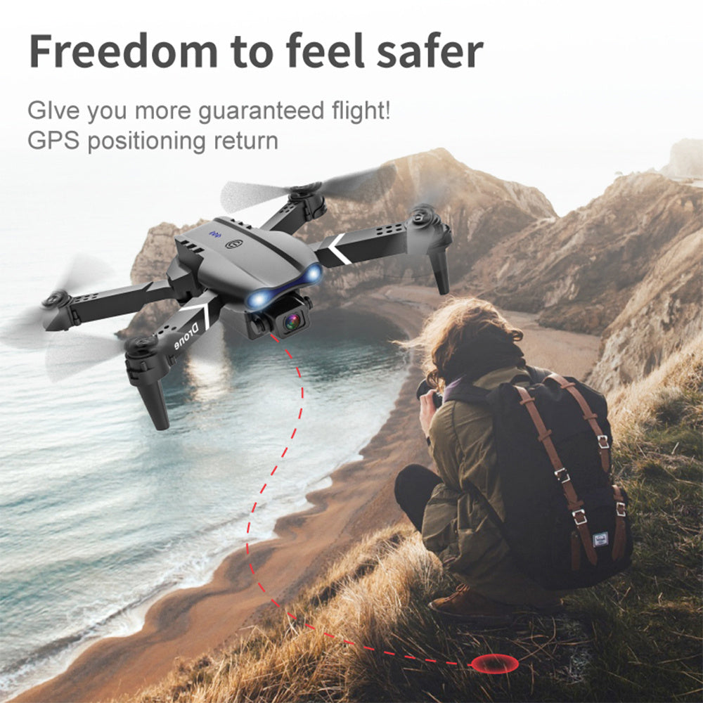 Meta Digital Store Drone E99 Folding Drone Quadcopter Remote Control Handle Four Axis HD 4K Photography UAV Altitude Fixation