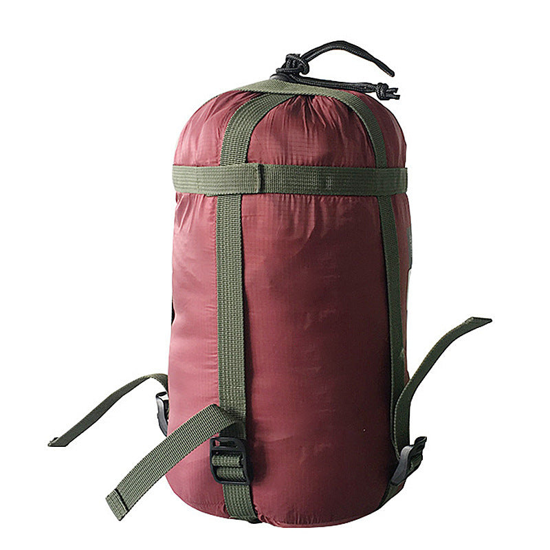 Outdoor camping sleeping bag compression bag