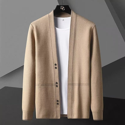 Spring And Autumn New Men's Knitted Cardigan Coat Thin