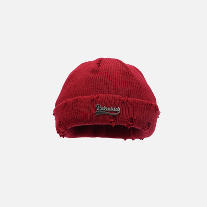 Meta  Digital Store  Ripped Metal Letter Woolen Cap