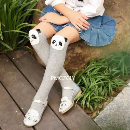 Cartoon Kids Socks Girls long Socks Cotton Knee High Leg Warmers Socks Long Tube Princess Children's Knee Socks Kid Dance Sock