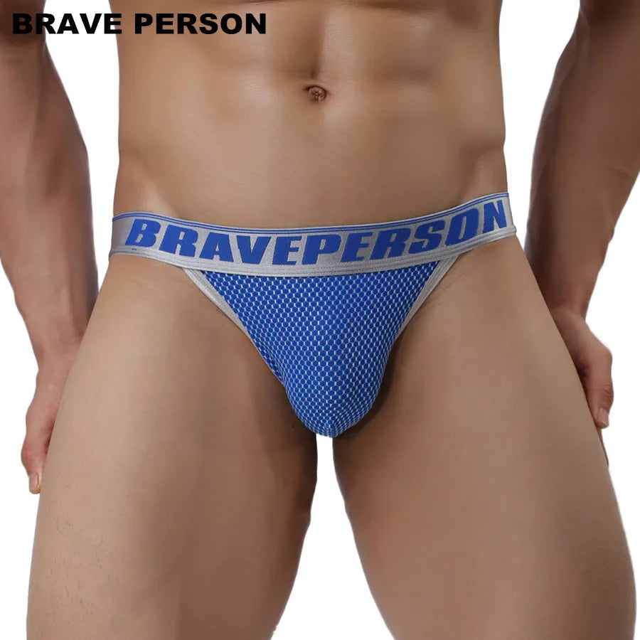 BRAVE PERSON Brand Male Underwear Men Briefs New Arrivals Men's Sexy Underpants Low-waist Nylon Underwear Briefs For Man