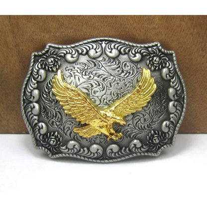 Retro Metal Carving Eagle West Cowboy Belt Buckle Super Cool Male Logo Jeans Accessories Fit 3.8CM-4CM Belt Best Man Gift