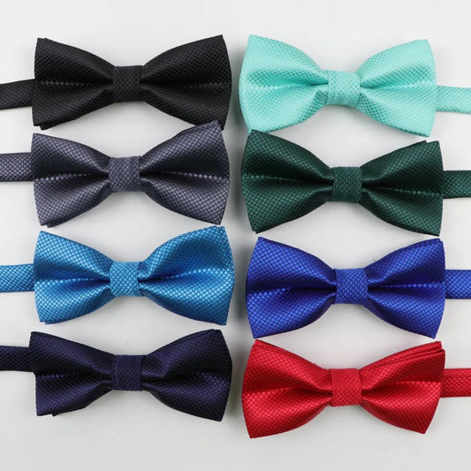 Children Polyester Bowtie Classic Solid Color Butterfly Wedding Party Necktie Kid Suit Tuxedo Dicky Pet Bow Tie