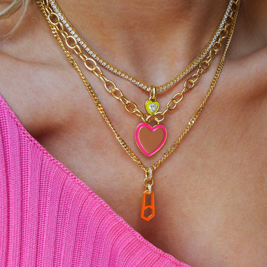 Meta Digital Store Jewelry Female Beccarite Tennis Chain Color Zircon Necklace