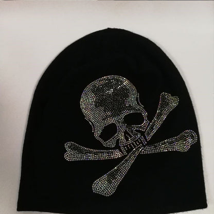 Meta Digital Store Y2g Skull Rhinestone Street Sleeve Cap