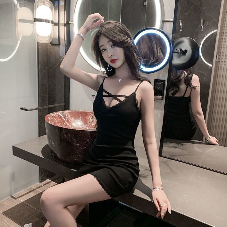 Woman  Digi Fashion  French Jumpsuit Sexy Skirt Temperament Camisole