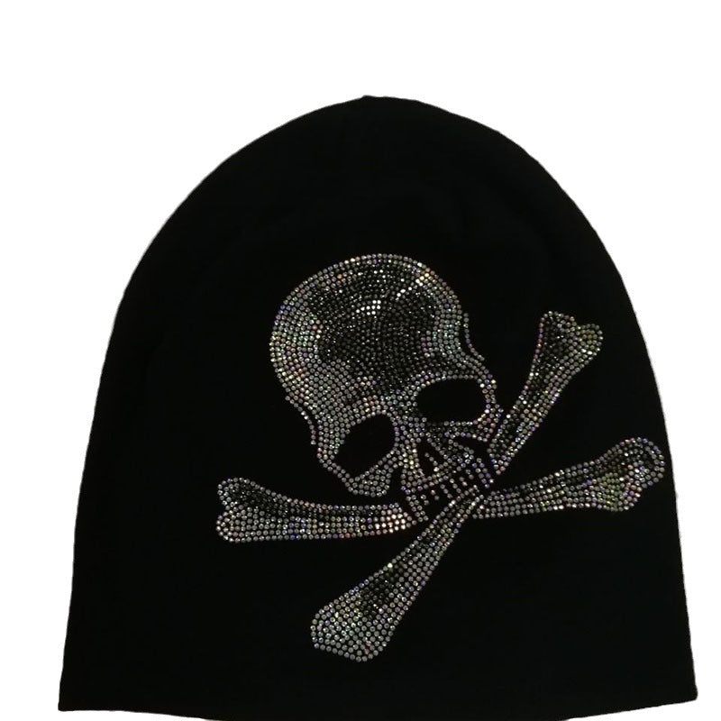 Meta Digital Store Y2g Skull Rhinestone Street Sleeve Cap