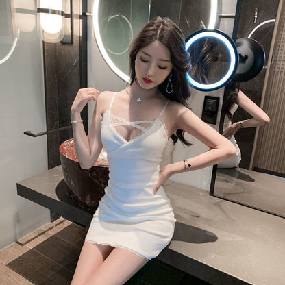 Woman  Digi Fashion  French Jumpsuit Sexy Skirt Temperament Camisole