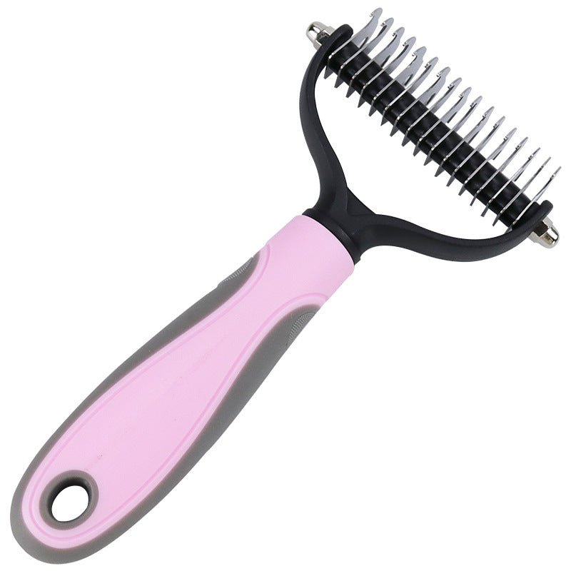 Double-sided Stainless Steel Pet Hair Unknotting Comb